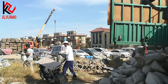 鄭州市新密市新建小區衛生間回填陶粒